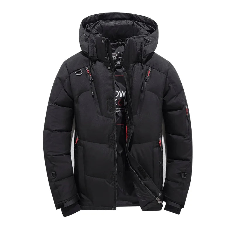 Thick Down Jacket with Collar for Men