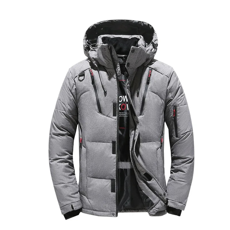 Thick Down Jacket with Collar for Men